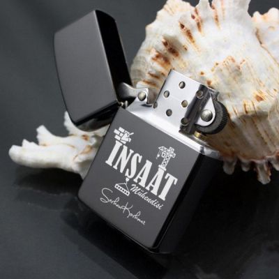 İnşaat Mühendislerine Özel Metal Siyah Çakmak - 2