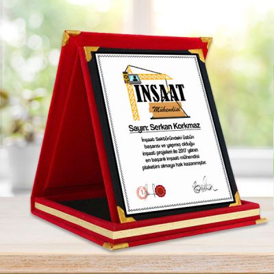 İnşaat Mühendislerine Özel Plaket - 1
