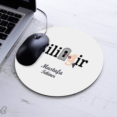 İsimli Çilingir Temalı Yuvarlak Mousepad - 1