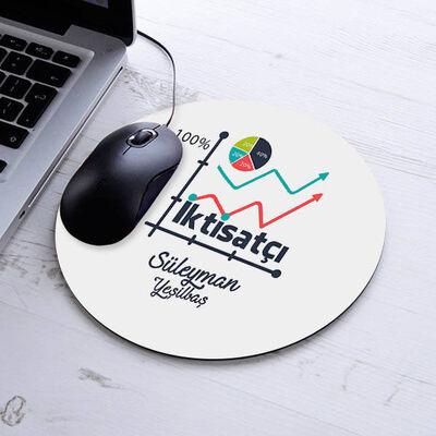 İsimli İktisatçılara Özel Yuvarlak Mousepad - 1