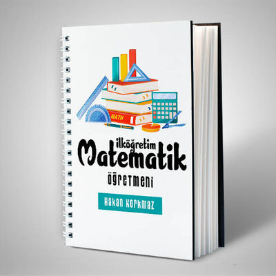 İsimli İlköğretim Matematik Öğretmeni Defter - 1