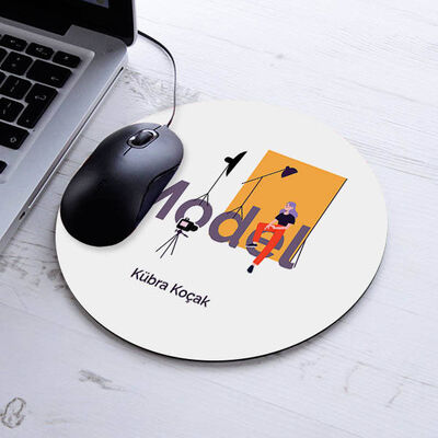 İsimli Modellere Özel Yuvarlak Mousepad - 1