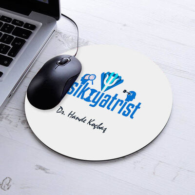 İsimli Psikiyatrist Temalı Yuvarlak Mousepad - 1