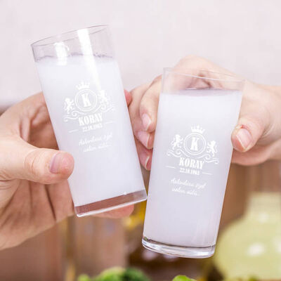 İsme Özel 2'li Rakı Bardağı - 1