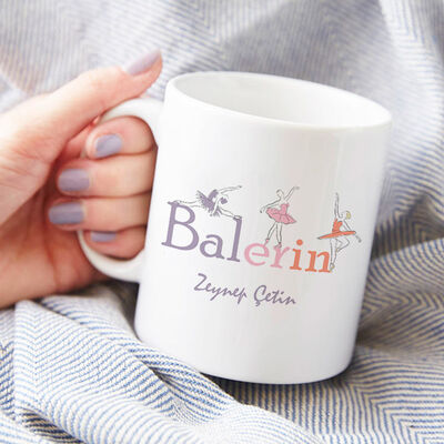 İsme Özel Balerin Kupa Bardak - 1