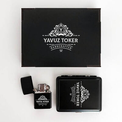 İsme Özel Çakmak ve Sigara Tabakası Seti - 6