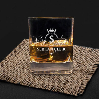 İsme Özel Kral Tacı Hediyelik Viski Seti - 2