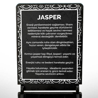 İsme Özel Kutulu Jasper Taşı Yıldız Kolye - 2