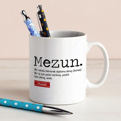 İsme Özel Mezun Kupa Bardak - 1
