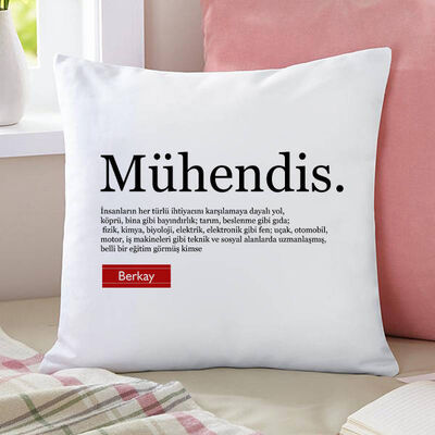 İsme Özel Mühendis Yastığı - 1