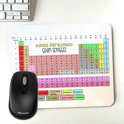 İsme Özel Periyodik Cetvel Mousepad - 1