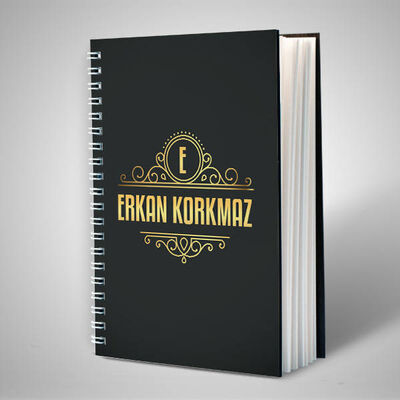 İsme Özel Şık Kapaklı Sevgili Defteri - 1