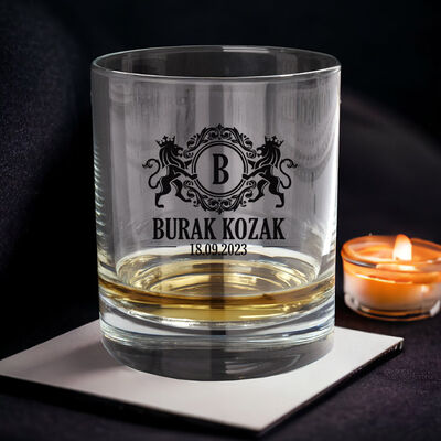 İsme Özel Şık Kutulu Bristol Viski Kadehi Seti - 6