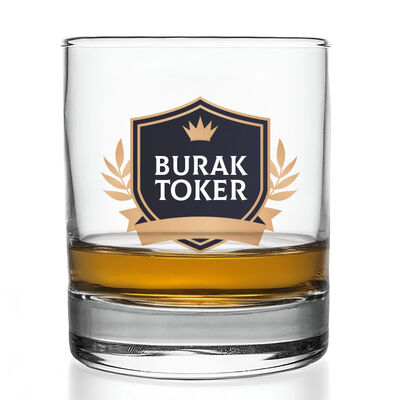 İsme Özel Viski Bardağı Hediyelik Şık Kutusunda - 2