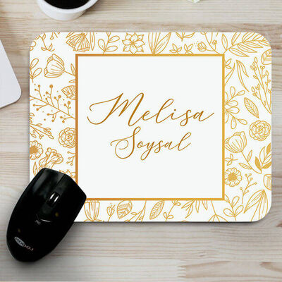 İsme Özel Zarif Tasarımlı Mousepad - 1