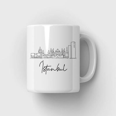 İstanbul Temalı Kupa Bardak - 1