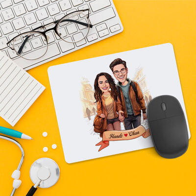 İstiklal Caddesi ve Aşkımız Karikatürlü Mousepad - 1