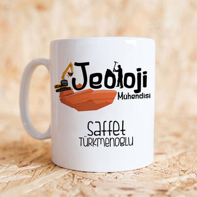 Jeoloji Mühendisine Hediye Kupa Bardak - 1