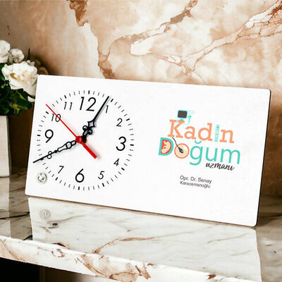 Kadın Doğum Doktoruna Hediye Masa Saati - 1