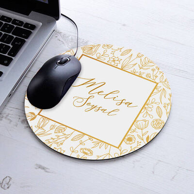 Kadına Hediye İsimli Yuvarlak Mousepad - 2