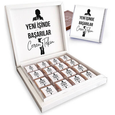 Kadına Yeni İşinde Başarılar Çikolatası - 1