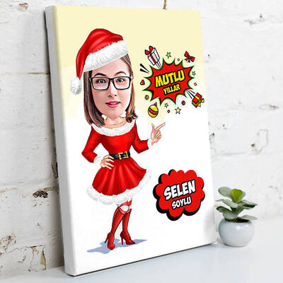 Kadınlara Özel Karikatürlü Kanvas Tablo - 1