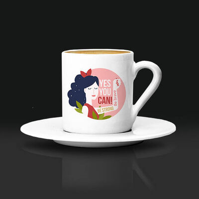 Kadınların Gücü Tasarım Kahve Fincanı - 1