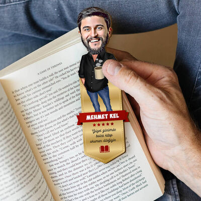 Kahve Keyfi Karikatürlü Kitap Ayracı - 3