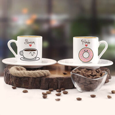 Kahve ve Donut İkili Kahve Fincanı - 3
