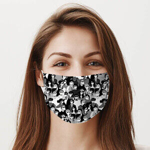 Kalabalıktaki İnsanlar Tasarım Maske - 1