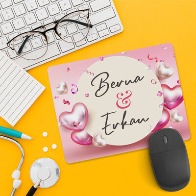 Kalbim Her An Seninle İsimli Mousepad - 4