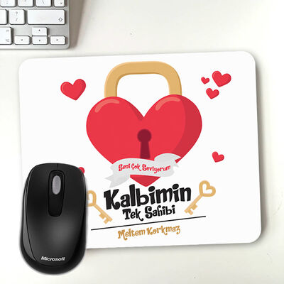 Kalbimin Sahibi Sevgililere Özel Mousepad - 1