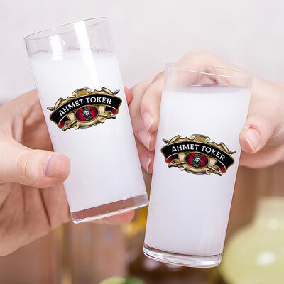 Kaliteli Tasarım Renkli İkili Rakı Bardağı Seti - 2