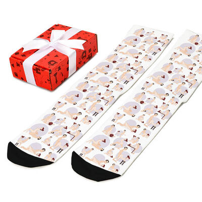 Kamasutra Pozisyonları Erkek Çorabı - 4