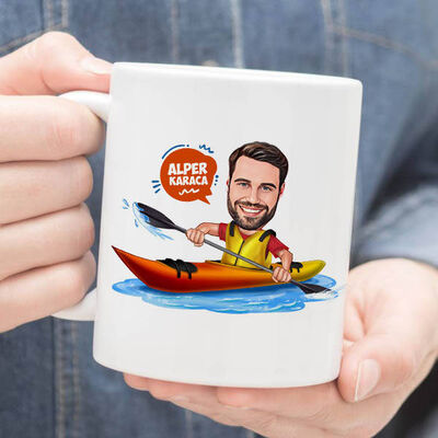 Kanocu Erkek Karikatürlü Kupa Bardak - 1