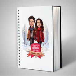 Karda Yürüyüş ve Aşkımız Karikatürlü Defter - 2