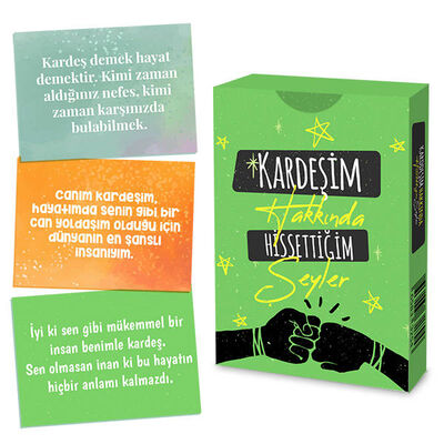 Kardeşim Hakkında Hissettiğim Şeyler Kartları - 1