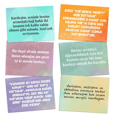 Kardeşim Hakkında Hissettiğim Şeyler Kartları - 3