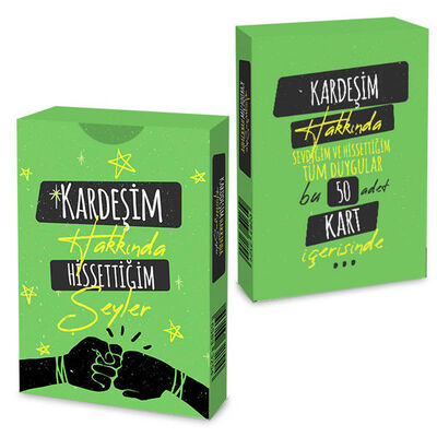 Kardeşim Hakkında Hissettiğim Şeyler Kartları - 4
