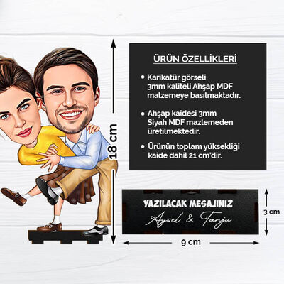Karikatürlü Dans Eden Çiftler Biblosu - 2