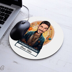 Karikatürlü En Başarılı Erkek Astrolog Mousepad - 1