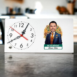 Karikatürlü En Başarılı Erkek Dövizci Masa Saati - 1