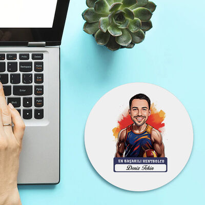 Karikatürlü En Başarılı Erkek Hentbolcu Mousepad - 2