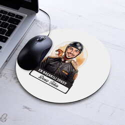 Karikatürlü En Başarılı Erkek Jokey Mousepad - 1