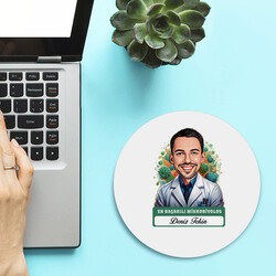 Karikatürlü En Başarılı Erkek Mikrobiyolog Mousepad - 2