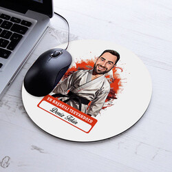 Karikatürlü En Başarılı Erkek Tekvandocu Mousepad - 1