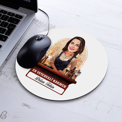 Karikatürlü En Güzel Barmen Mousepad - 1