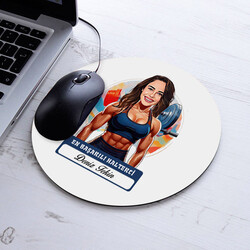 Karikatürlü En Güzel Halterci Mousepad - 1