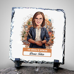 Karikatürlü En Güzel İç Mimar Dekoratif Taş
