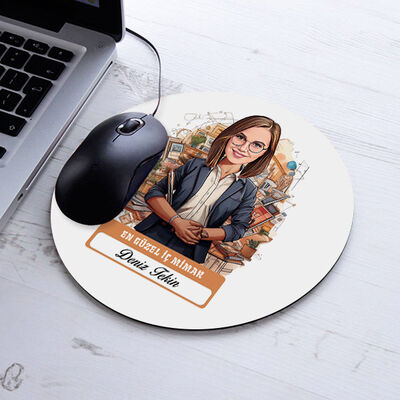 Karikatürlü En Güzel İç Mimar Mousepad - 1